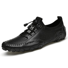 Lade das Bild in den Galerie-Viewer, draussenfeet handgefertigte lederschuhe 31297 schwarz
