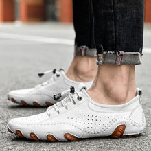 Lade das Bild in den Galerie-Viewer, draussenfeet handgefertigte lederschuhe 31297 weiss
