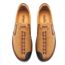 Lade das Bild in den Galerie-Viewer, draussenfeet handgefertigte lederschuhe 31320 gelb
