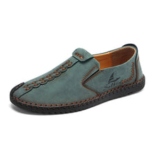 Lade das Bild in den Galerie-Viewer, draussenfeet handgefertigte lederschuhe 31320 grun
