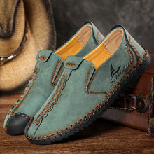 Lade das Bild in den Galerie-Viewer, draussenfeet handgefertigte lederschuhe 31320 grun
