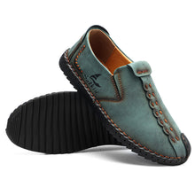 Lade das Bild in den Galerie-Viewer, draussenfeet handgefertigte lederschuhe 31320 grun
