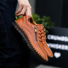 Lade das Bild in den Galerie-Viewer, draussenfeet handgefertigte lederschuhe 31321 gelbbraun
