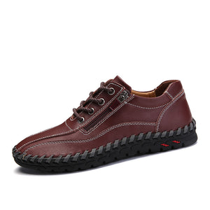 draussenfeet handgefertigte lederschuhe 31321 rotbraun