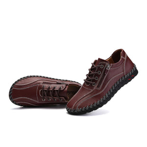 draussenfeet handgefertigte lederschuhe 31321 rotbraun