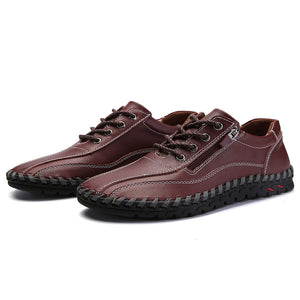 draussenfeet handgefertigte lederschuhe 31321 rotbraun