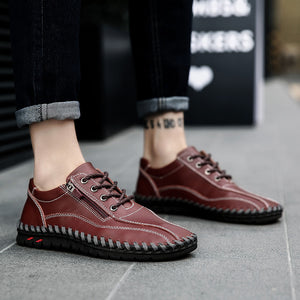 draussenfeet handgefertigte lederschuhe 31321 rotbraun
