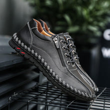 Lade das Bild in den Galerie-Viewer, draussenfeet handgefertigte lederschuhe 31321 schwarz
