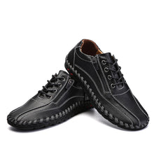 Lade das Bild in den Galerie-Viewer, draussenfeet handgefertigte lederschuhe 31321 schwarz
