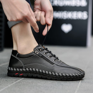 draussenfeet handgefertigte lederschuhe 31321 schwarz