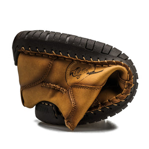 draussenfeet handgefertigte lederschuhe 31323 gelbbraun