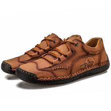 Lade das Bild in den Galerie-Viewer, draussenfeet handgefertigte lederschuhe 31323 rotbraun

