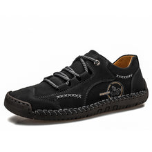Lade das Bild in den Galerie-Viewer, draussenfeet handgefertigte lederschuhe 31323 schwarz
