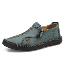 Lade das Bild in den Galerie-Viewer, draussenfeet handgefertigte lederschuhe 31338 grun

