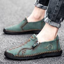 Lade das Bild in den Galerie-Viewer, draussenfeet handgefertigte lederschuhe 31338 grun
