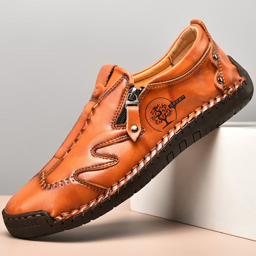 draussenfeet handgefertigte lederschuhe 31345 rotbraun