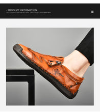 Lade das Bild in den Galerie-Viewer, draussenfeet handgefertigte lederschuhe 31345 rotbraun

