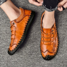 Lade das Bild in den Galerie-Viewer, draussenfeet handgefertigte lederschuhe 31346 rotbraun
