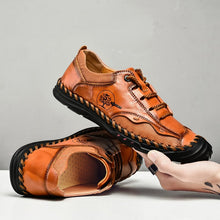 Lade das Bild in den Galerie-Viewer, draussenfeet handgefertigte lederschuhe 31346 rotbraun
