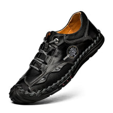 Lade das Bild in den Galerie-Viewer, draussenfeet handgefertigte lederschuhe 31346 schwarz
