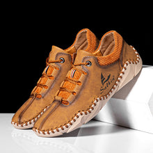 Lade das Bild in den Galerie-Viewer, draussenfeet handgefertigte lederschuhe 31394 braun

