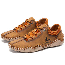 Lade das Bild in den Galerie-Viewer, draussenfeet handgefertigte lederschuhe 31394 braun
