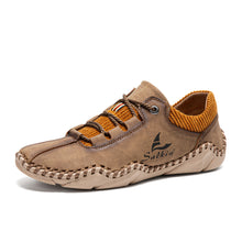 Lade das Bild in den Galerie-Viewer, draussenfeet handgefertigte lederschuhe 31394 khaki
