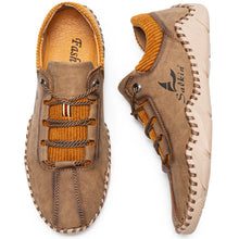 Lade das Bild in den Galerie-Viewer, draussenfeet handgefertigte lederschuhe 31394 khaki
