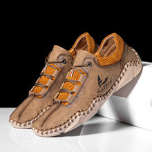 Lade das Bild in den Galerie-Viewer, draussenfeet handgefertigte lederschuhe 31394 khaki
