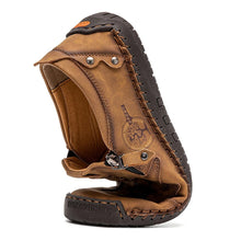 Lade das Bild in den Galerie-Viewer, draussenfeet handgefertigte lederschuhe 31402 braun
