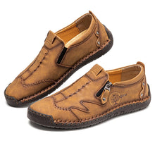 Lade das Bild in den Galerie-Viewer, draussenfeet handgefertigte lederschuhe 31402 braun
