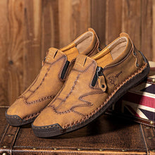 Lade das Bild in den Galerie-Viewer, draussenfeet handgefertigte lederschuhe 31402 braun
