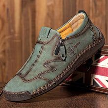 Lade das Bild in den Galerie-Viewer, draussenfeet handgefertigte lederschuhe 31402 grun
