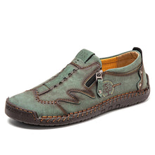Lade das Bild in den Galerie-Viewer, draussenfeet handgefertigte lederschuhe 31402 grun
