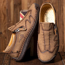Lade das Bild in den Galerie-Viewer, draussenfeet handgefertigte lederschuhe 31402 khaki
