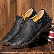Lade das Bild in den Galerie-Viewer, draussenfeet handgefertigte lederschuhe 31402 schwarz

