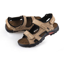 Lade das Bild in den Galerie-Viewer, draussenfeet handgefertigte lederschuhe sandalen hausschuhe 133968 beige
