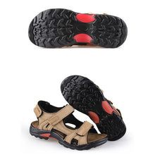 Lade das Bild in den Galerie-Viewer, draussenfeet handgefertigte lederschuhe sandalen hausschuhe 133968 beige
