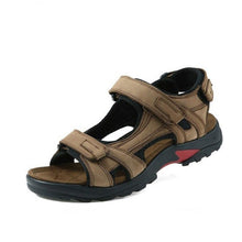 Lade das Bild in den Galerie-Viewer, draussenfeet handgefertigte lederschuhe sandalen hausschuhe 133968 khaki
