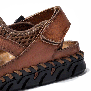 draussenfeet handgefertigte lederschuhe sandalen hausschuhe 31279 braun