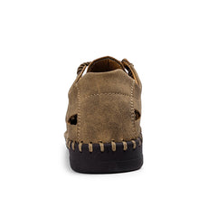 Lade das Bild in den Galerie-Viewer, draussenfeet handgefertigte lederschuhe sandalen hausschuhe 31295 khaki
