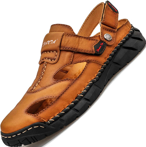 draussenfeet handgefertigte lederschuhe sandalen hausschuhe 31306 braun