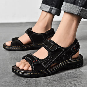 draussenfeet handgefertigte lederschuhe sandalen hausschuhe 31307 schwarz