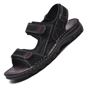 draussenfeet handgefertigte lederschuhe sandalen hausschuhe 31307 schwarz
