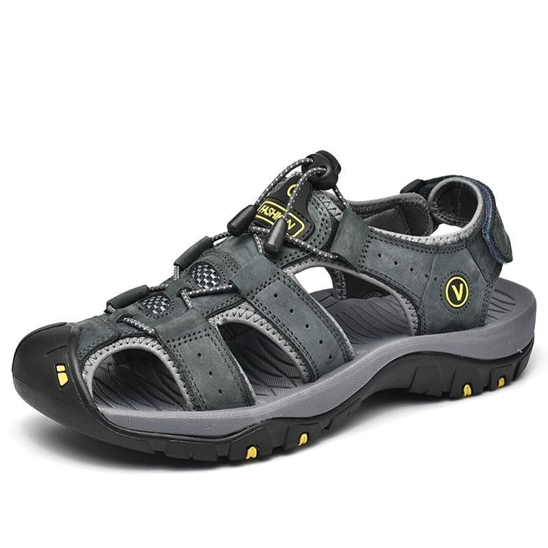draussenfeet handgefertigte lederschuhe sandalen hausschuhe 31309 grau