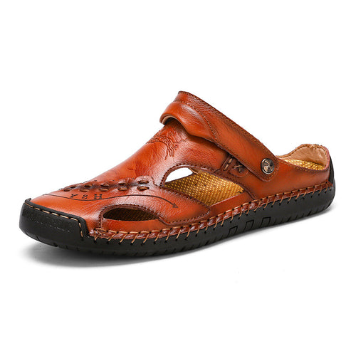 draussenfeet handgefertigte lederschuhe sandalen hausschuhe 31316 rotbraun