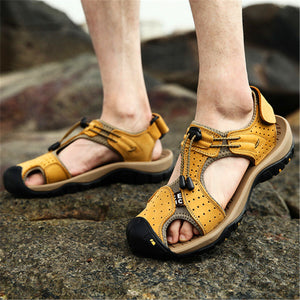draussenfeet handgefertigte lederschuhe sandalen hausschuhe 31333 gelb