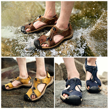 Lade das Bild in den Galerie-Viewer, draussenfeet handgefertigte lederschuhe sandalen hausschuhe 31333 gelb
