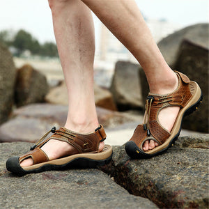 draussenfeet handgefertigte lederschuhe sandalen hausschuhe 31333 khaki