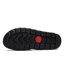 Lade das Bild in den Galerie-Viewer, draussenfeet handgefertigte lederschuhe sandalen hausschuhe 31341 schwarz
